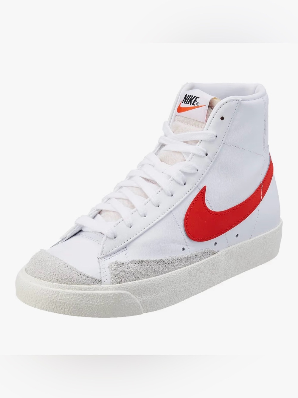 Nike Blazers High-Top Sneakers with Red Swoosh